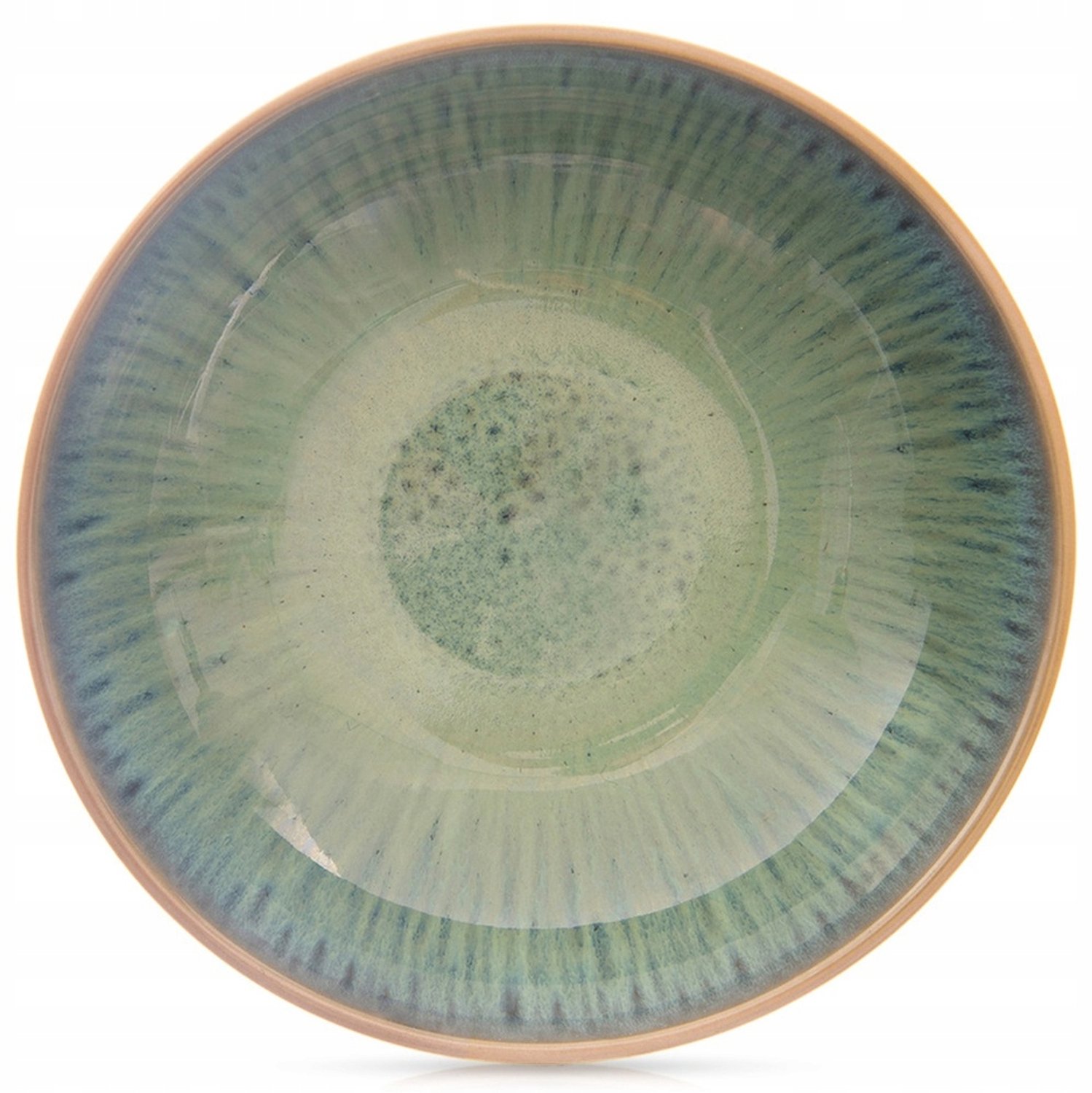 Diepe Keramische Soeptkom Groen 20,5cm 900ml