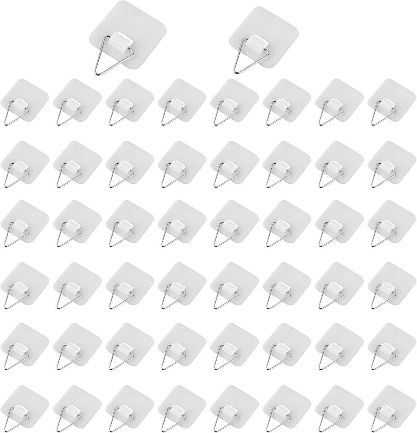 Onzichtbare bordhangers – 50 stuks verticale wandhouders, zelfklevende
