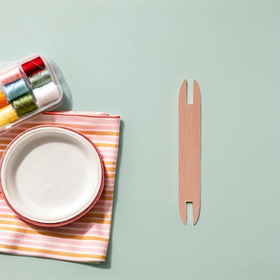 4 Stuks Diy-weefgereedschap Diy-knutselgereedschap Beige — afbeelding 3