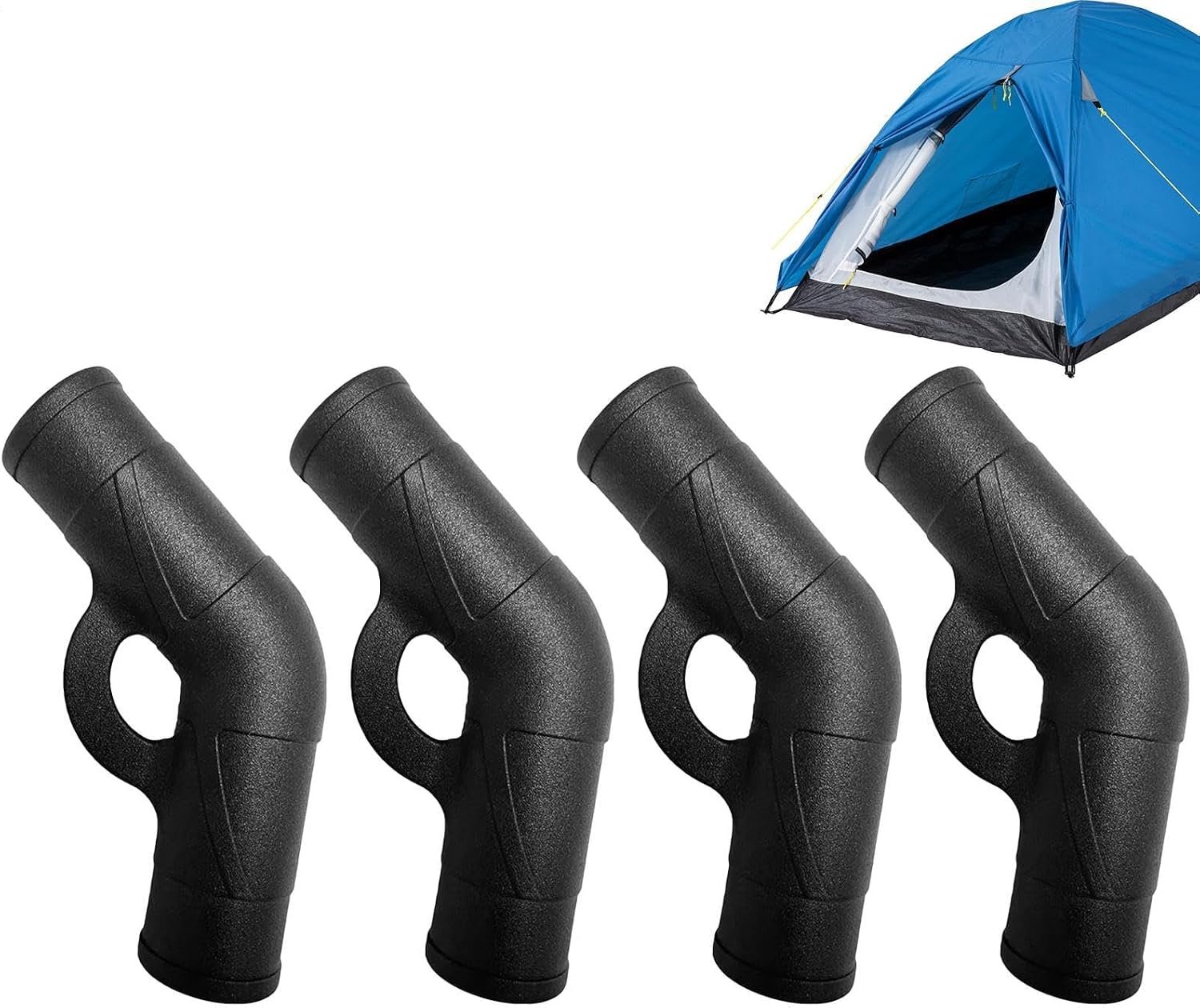 Tentstangen-scharnierverbindingsstukken, 4 stuks, precies passende en nauwkeurige adapters