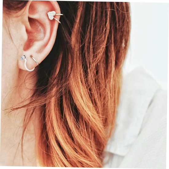 50 Stuks Neusklem Neusring Ringen Hoepels Ringen Studs Uitrusting Piercings Sterling Zilveren Oorbelhaakjes Studs Maat Manchetten Oorbel Haken Silicagel — afbeelding 3