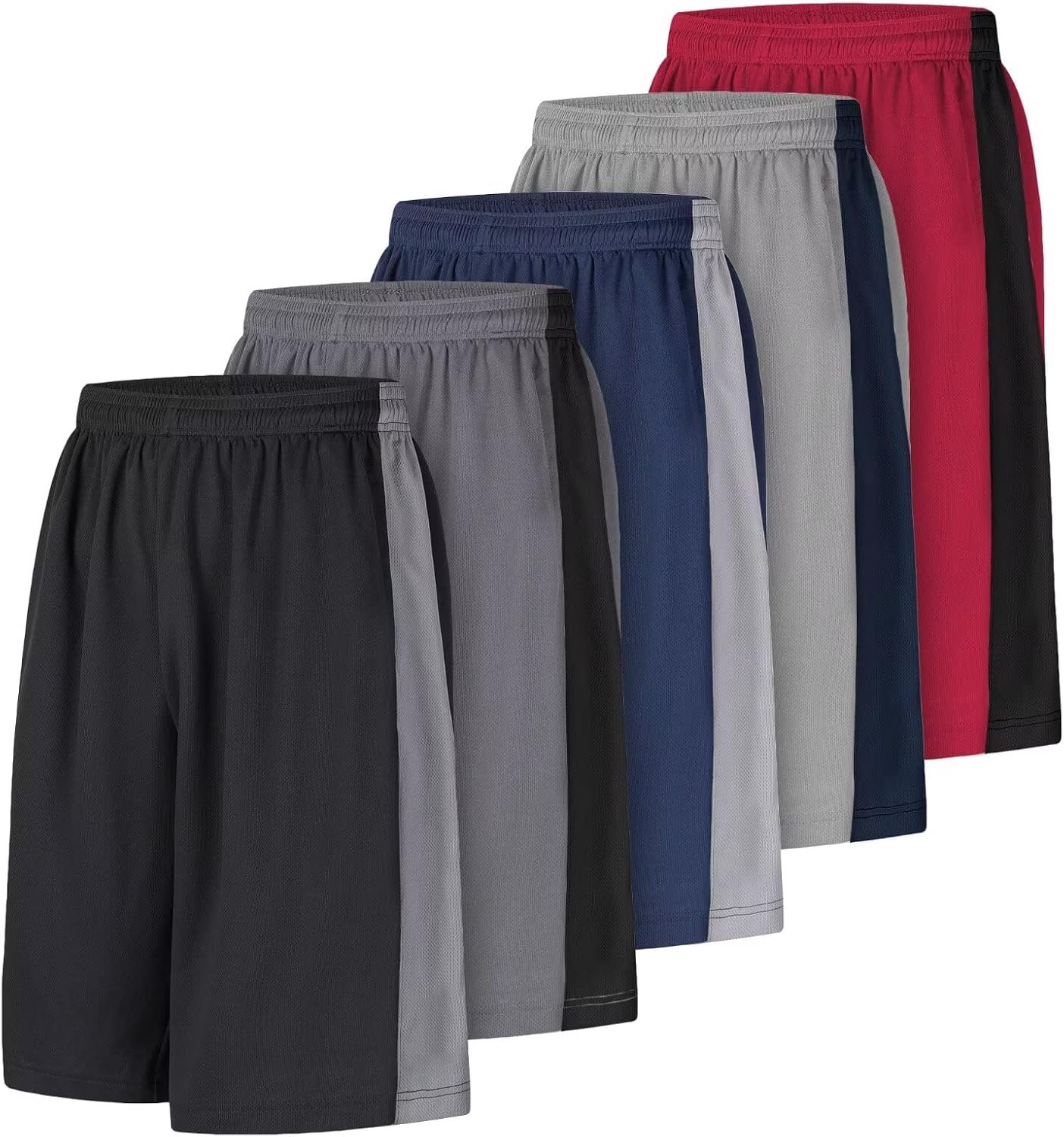 Lange atletische herenshorts, basketbalsportschool, sneldrogende camouflageshort met zakken