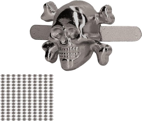 150 Stuks Gothic Schedel Klinknagels Metalen Studs DIY Accessoires voor Kleding Schoenen Tassen Punk Stijl Zinklegering Versieringen 15x13mm (Grijs) — afbeelding 4