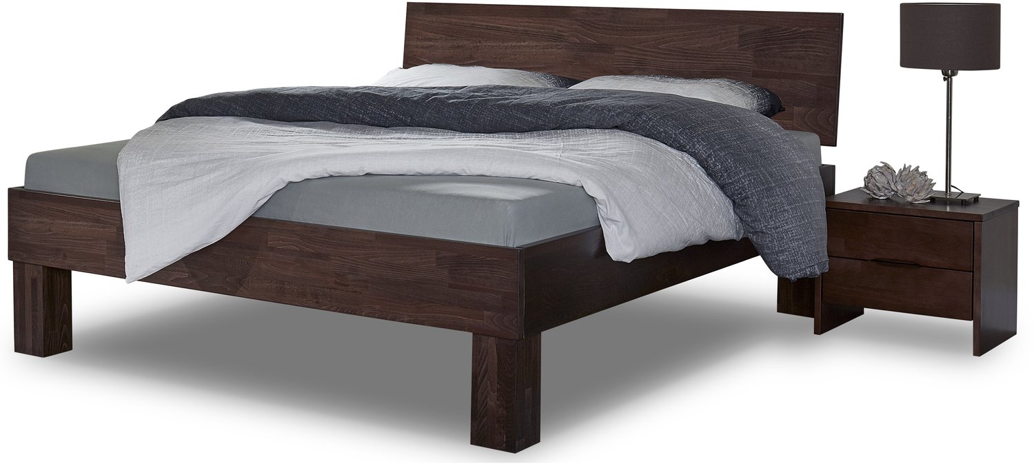 Bed Box Wonen Massief beuken houten bed Lovesch Basic 160x210 cm Natuur gelakt