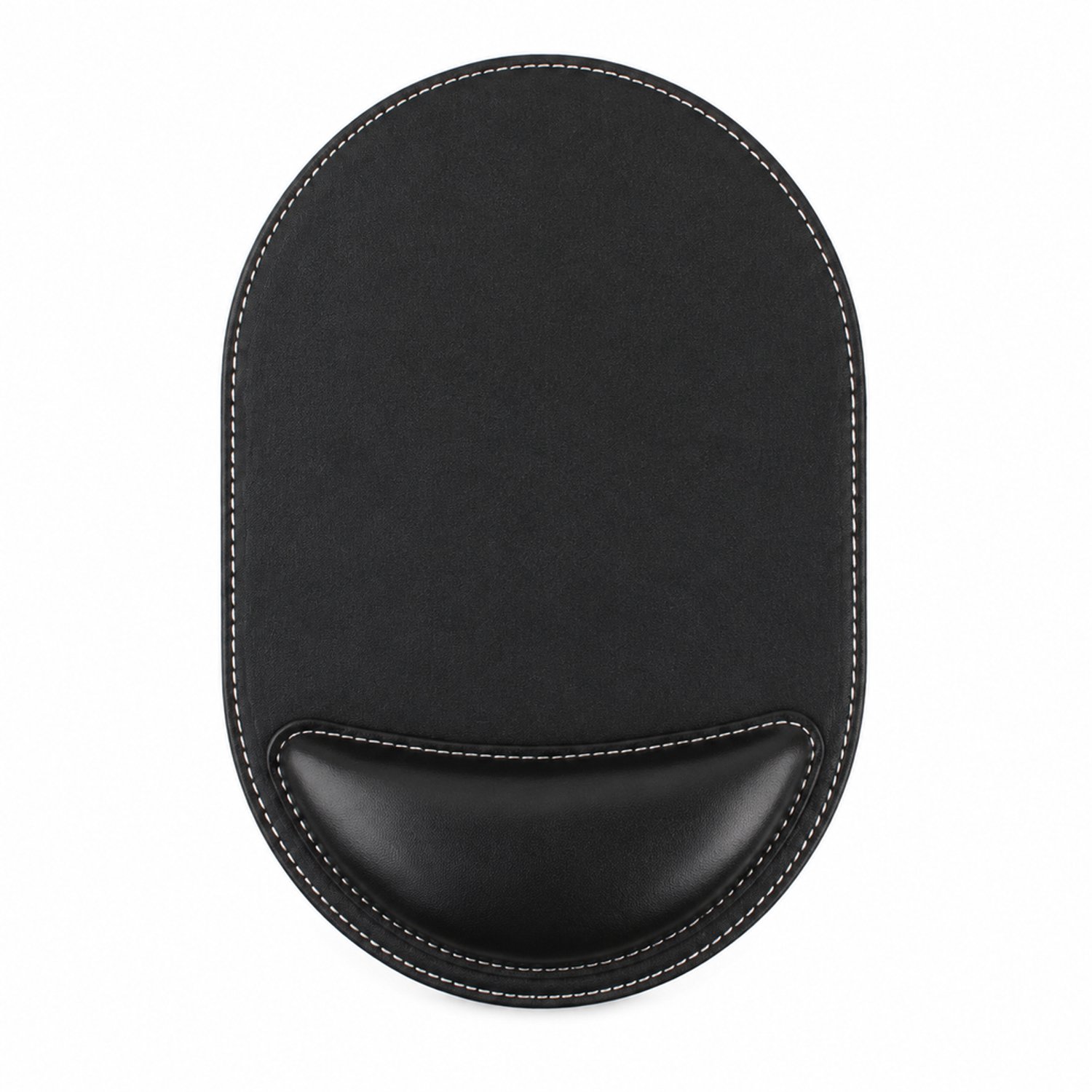 Muismat met verhoogde polssteun, zwart, antislip onderzijde, 182,5 x 258,5 x 20 mm, afzonderlijke OPP-verpakking