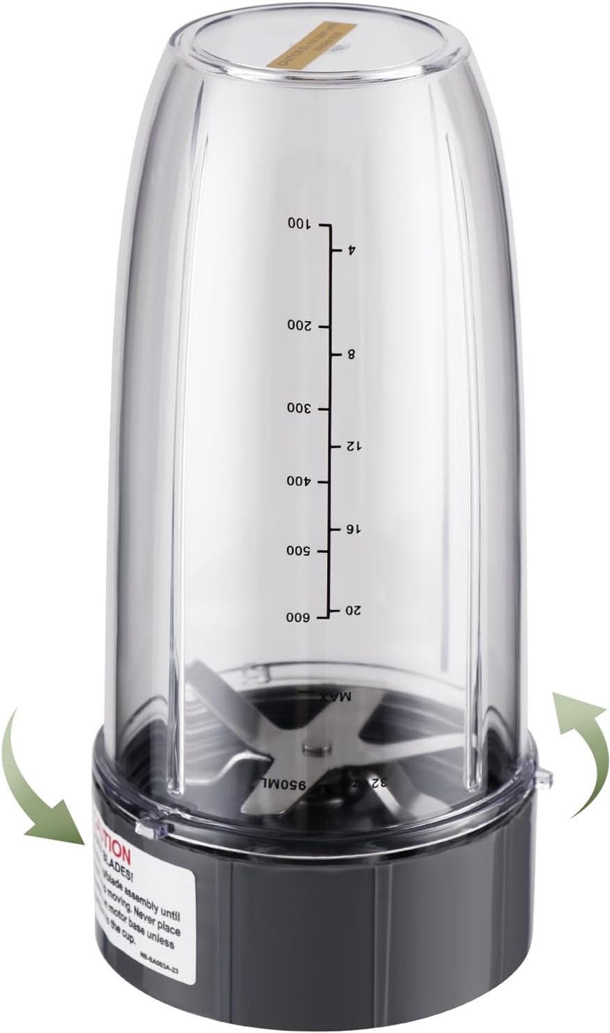 Vervanging extractormes - Mengbladen - Sapcentrifuge messen - Vervangend Extractorblad - Sapcentrifuge accessoires - blendermessen - blender vervangingsmes - Geschikt Voor Nutribullet 600w/900w - grijs — afbeelding 3