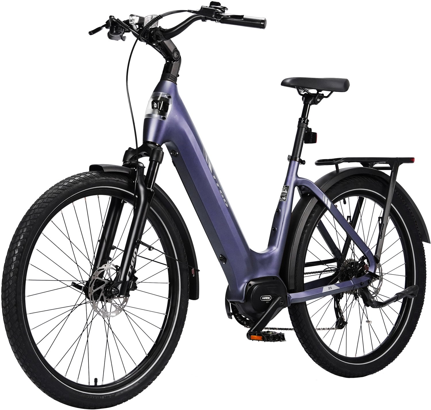 TTGO Z5 E-bike 25 km u 27.5inch 120km actieradius 250W motor 36V18Ah accu 75NM Blauw