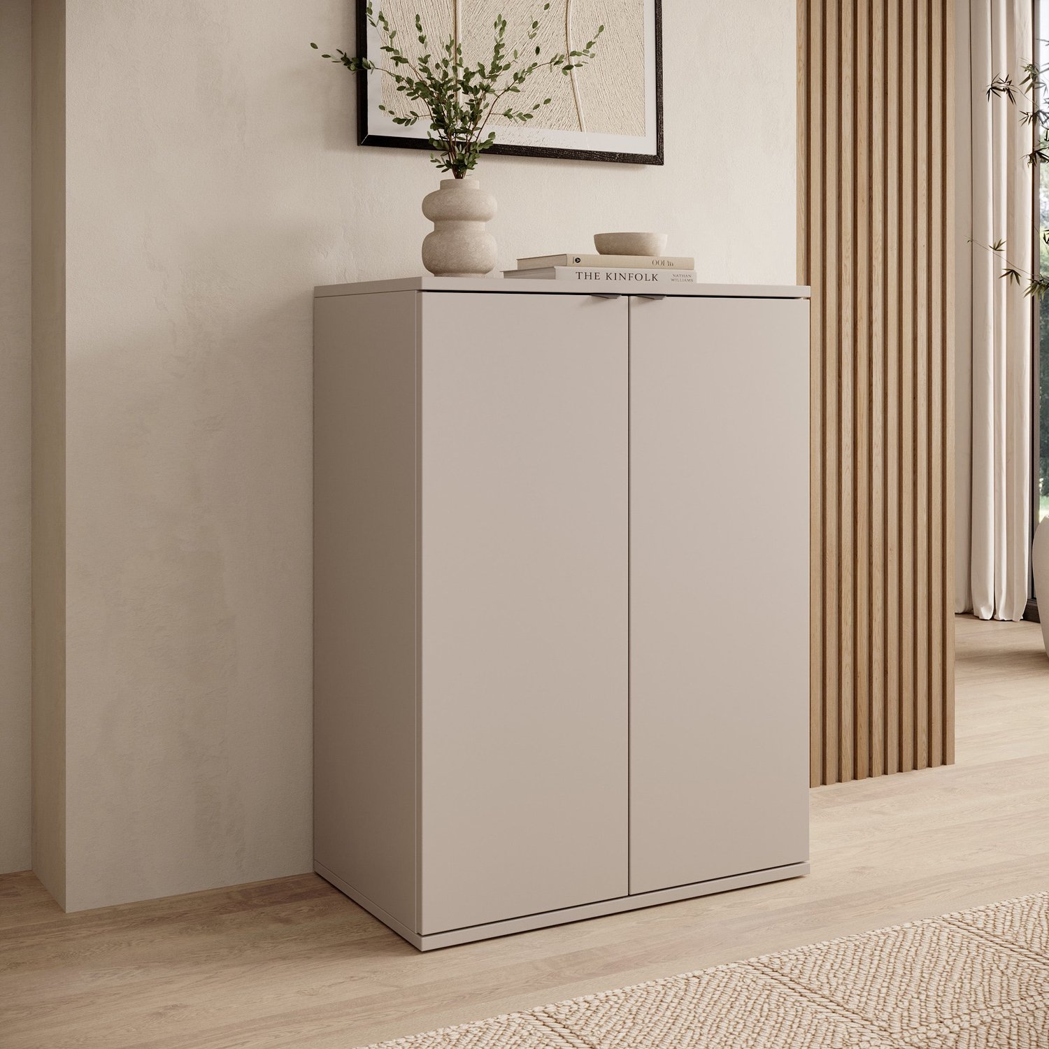 MEUBELLA Torano - Dressoir - Beige - 60x35x84 cm