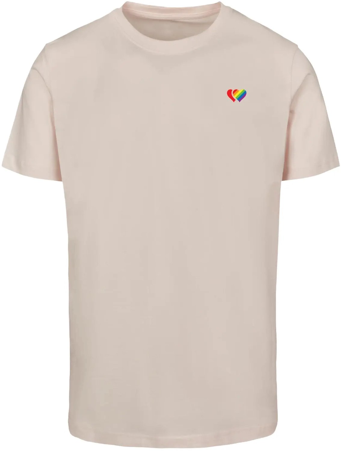 T-shirt Mister Tee Double Hearts Pride Roze