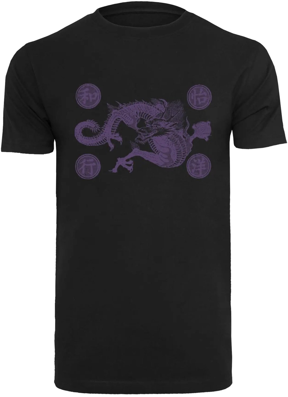 T-shirt Mister Tee Dragon Zwart