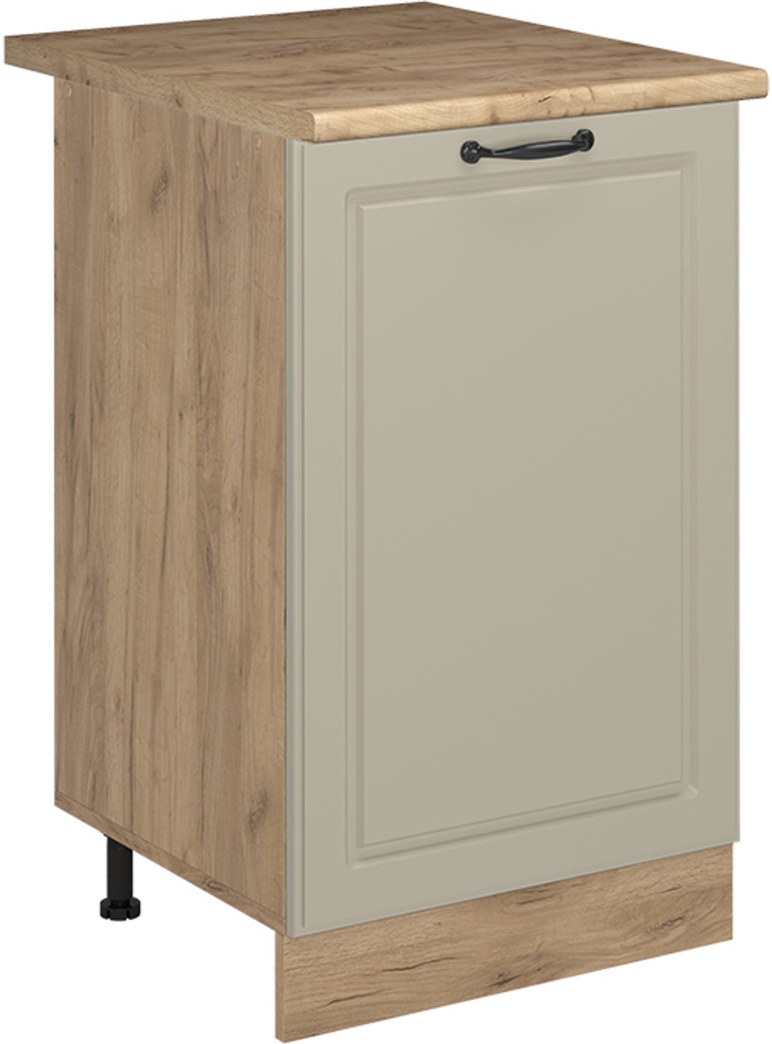 Vicco Keukenonderkast R-Line, Zand landelijk/Goudkleurig Eiken, 50 cm goudkleurig eiken werkblad