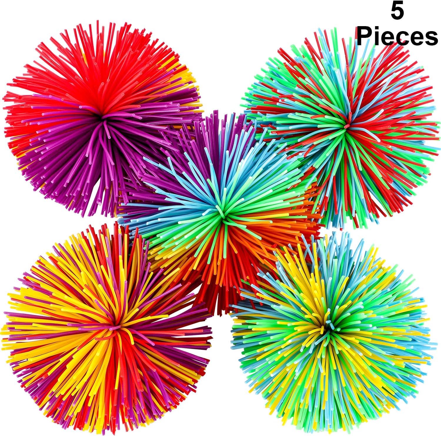 Sensory Fidget Balls, 5 Stuks, Zachte met Opbergtas