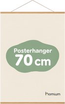 Porte-affiche (70 cm) en bois foncé avec fermeture magnétique | 70 x 90 | système de suspension d'affiche - cadre d'affiche - cadre d'affiche - clip d'affiche - support d'affiche
