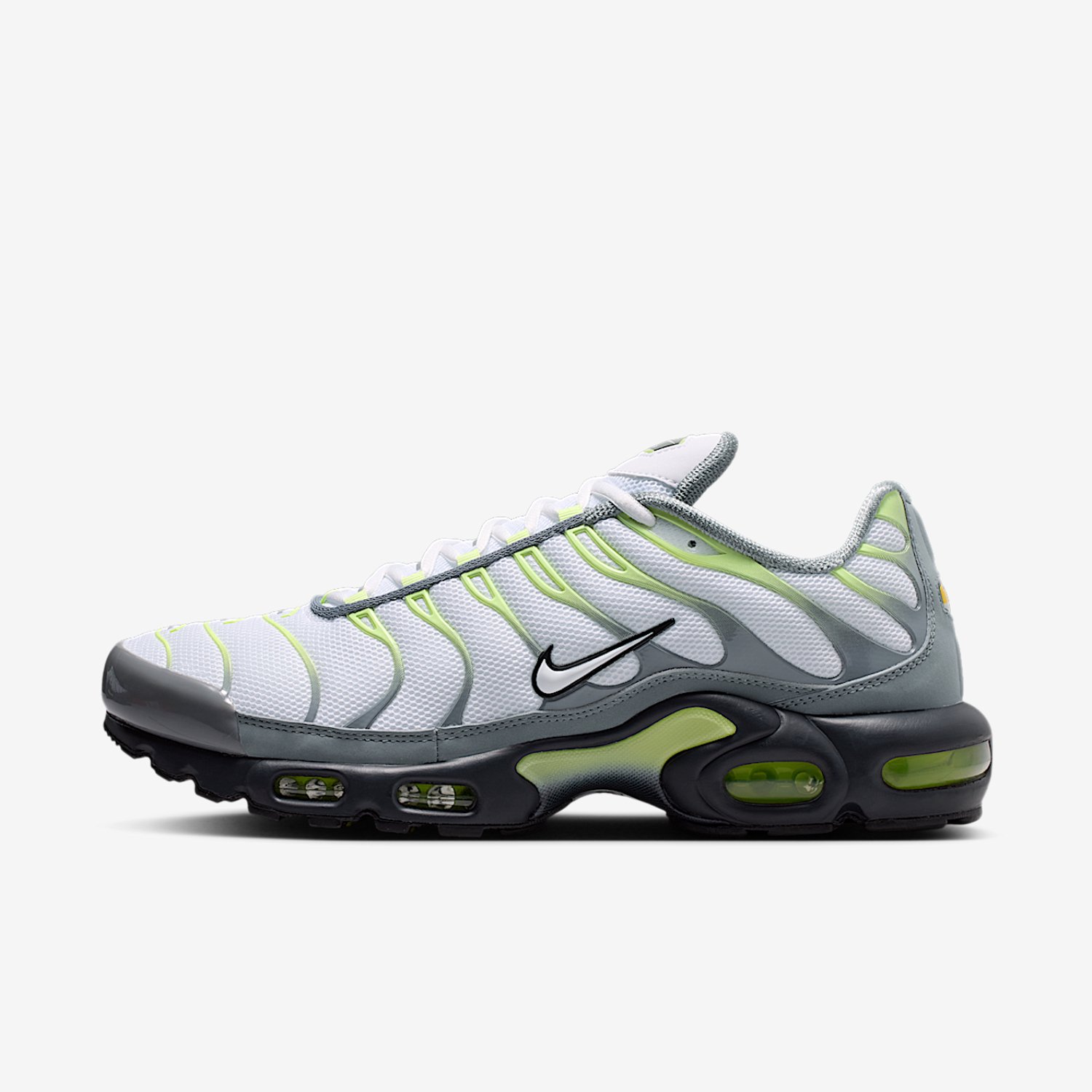 Nike Air Max Plus Sneakers – Cool -Light Liquid Lime Air Max Lifestyle Heren Sneakers voor Mannen Grijs