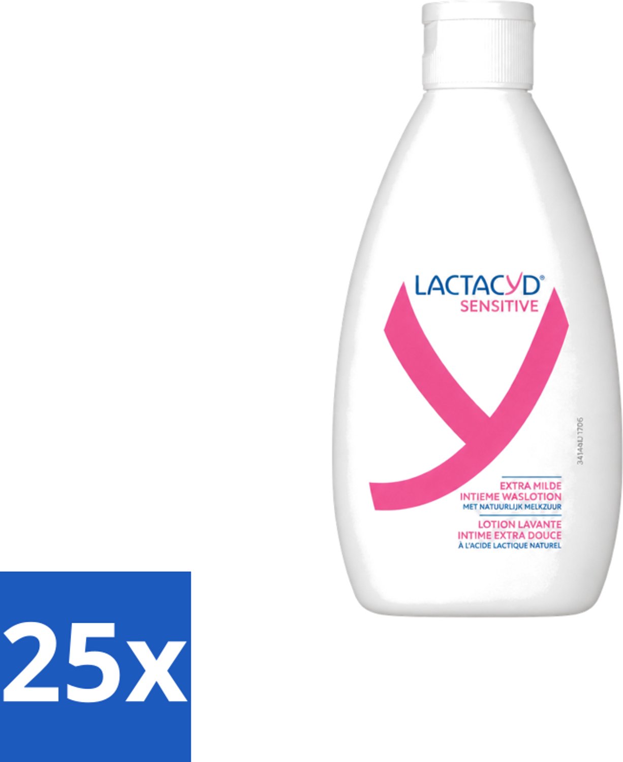 25 x Lactacyd Sensitive - Intieme Waslotion - Extra Gevoelig - Met Natuurlijk Melkzuur - 300 ml - Voordeelverpakking - 25 stuks