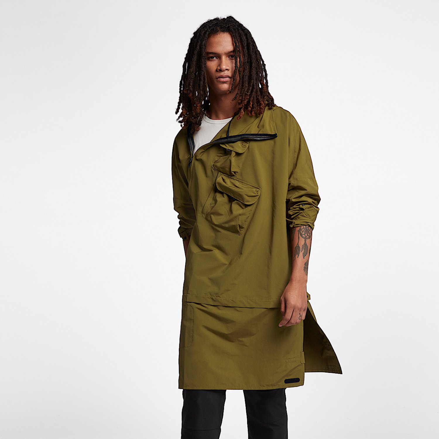 NikeLab AAE 2.0 Jacket Jas – Flak/ Olijfgroen NikeLab Lifestyle Heren Jas voor Mannen