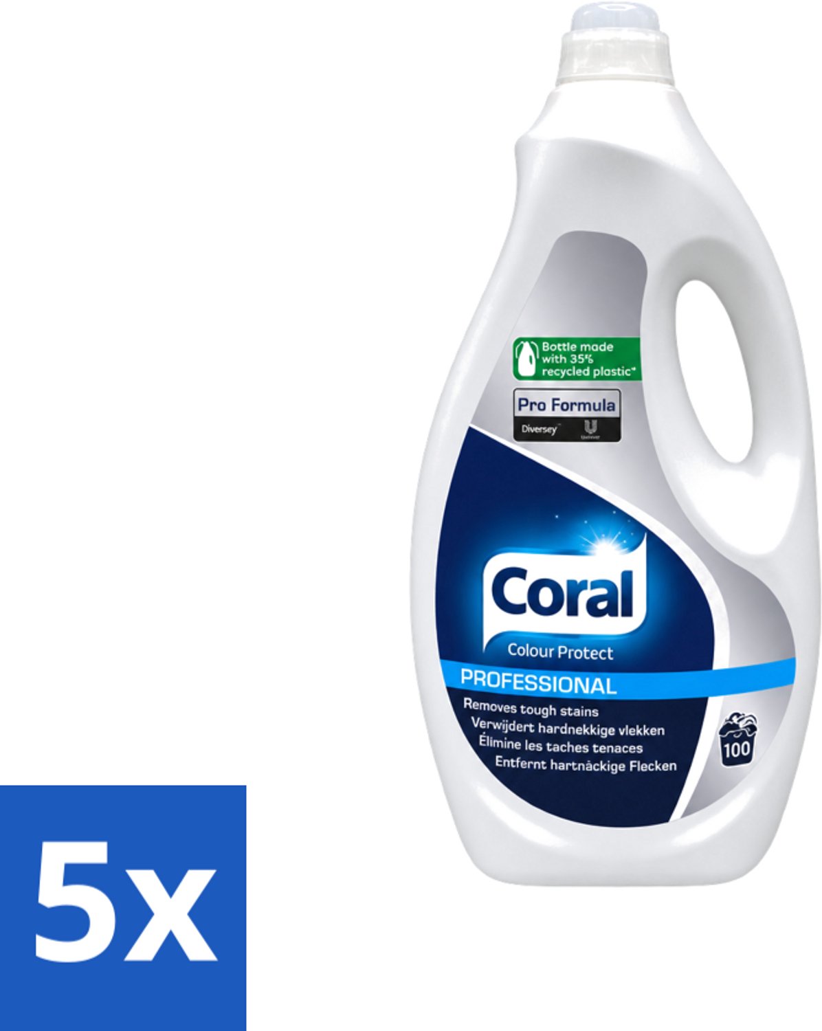 5 x Coral - Colour Protect Professional - 100 Wasbeurten - 5L - Voordeelverpakking - 5 stuks