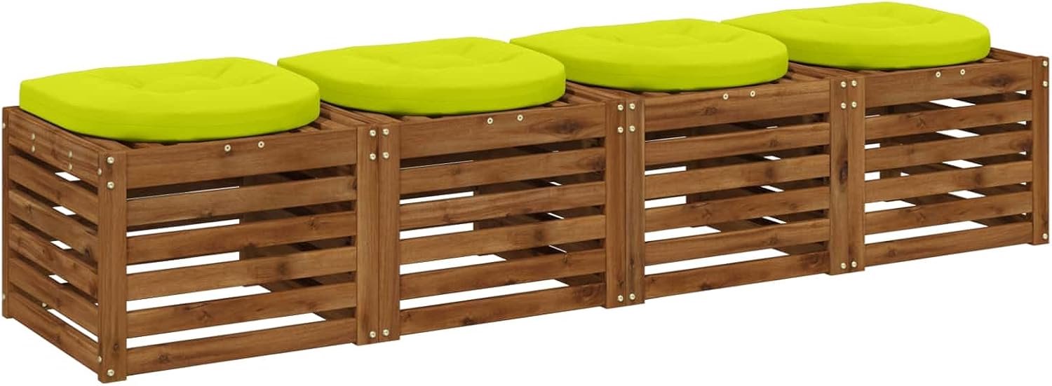4-delig zitkussen 100% polyester lichtgroen
