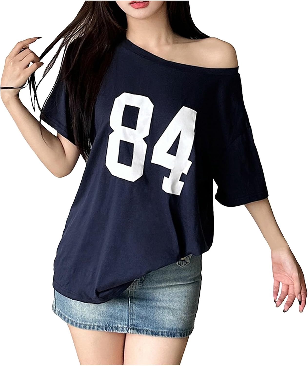 T-shirt voor dames, katoen, lange en korte mouwen, basic top, comfortabel, ademend, zacht, boothals, klassiek, zacht, zomer, A207