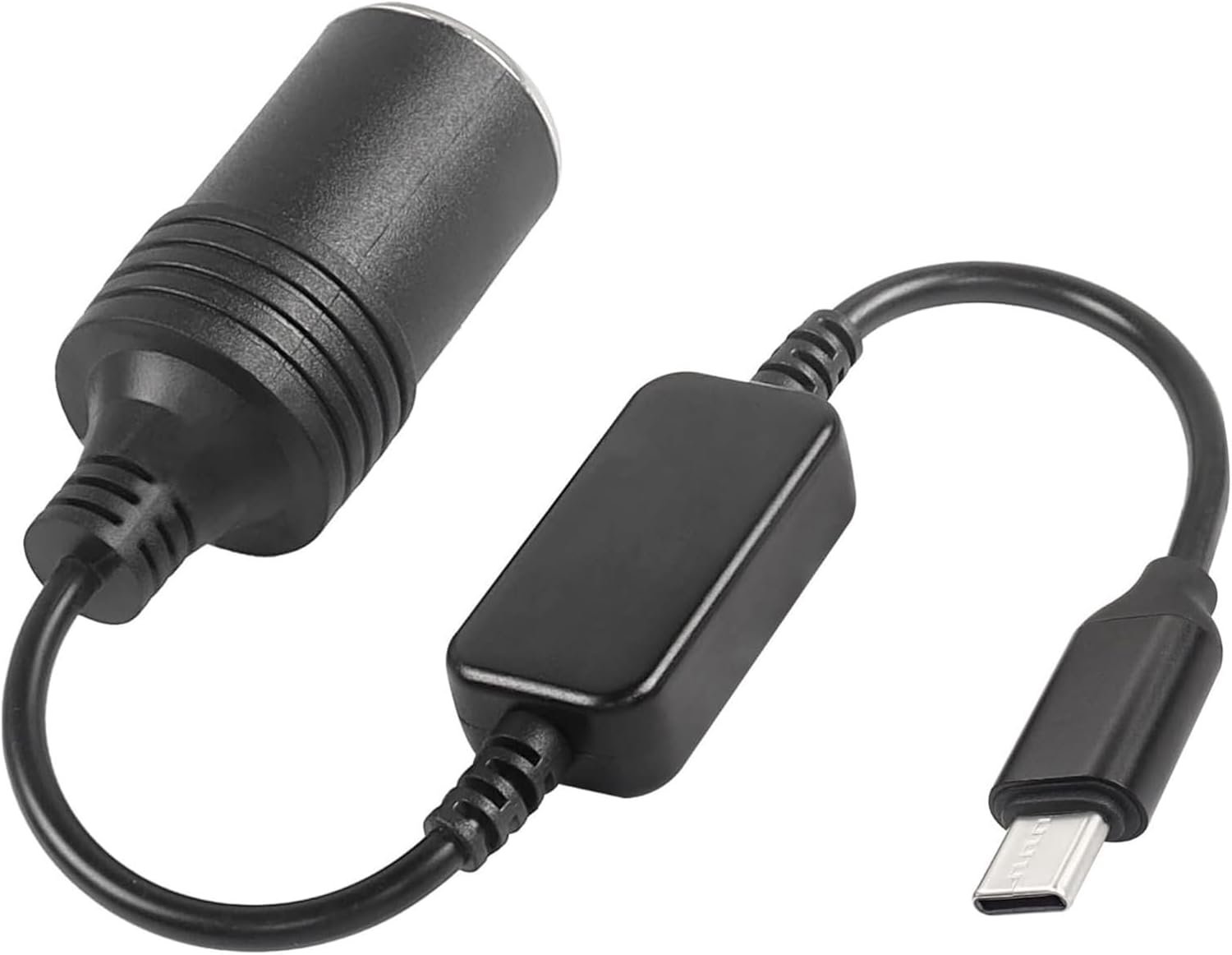 Naar sigarettenaansteker adapterkabel, 5 V naar 12 V step-up converter met sigarettenaanstekeraansluiting, geschikt voor dashcam GPS E-Dog en apparaten, 10 W Max, 30 cm