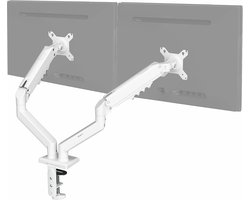 VIVO Dubbele Monitor Arm - Wit - 17-27 Inch - Gasveer