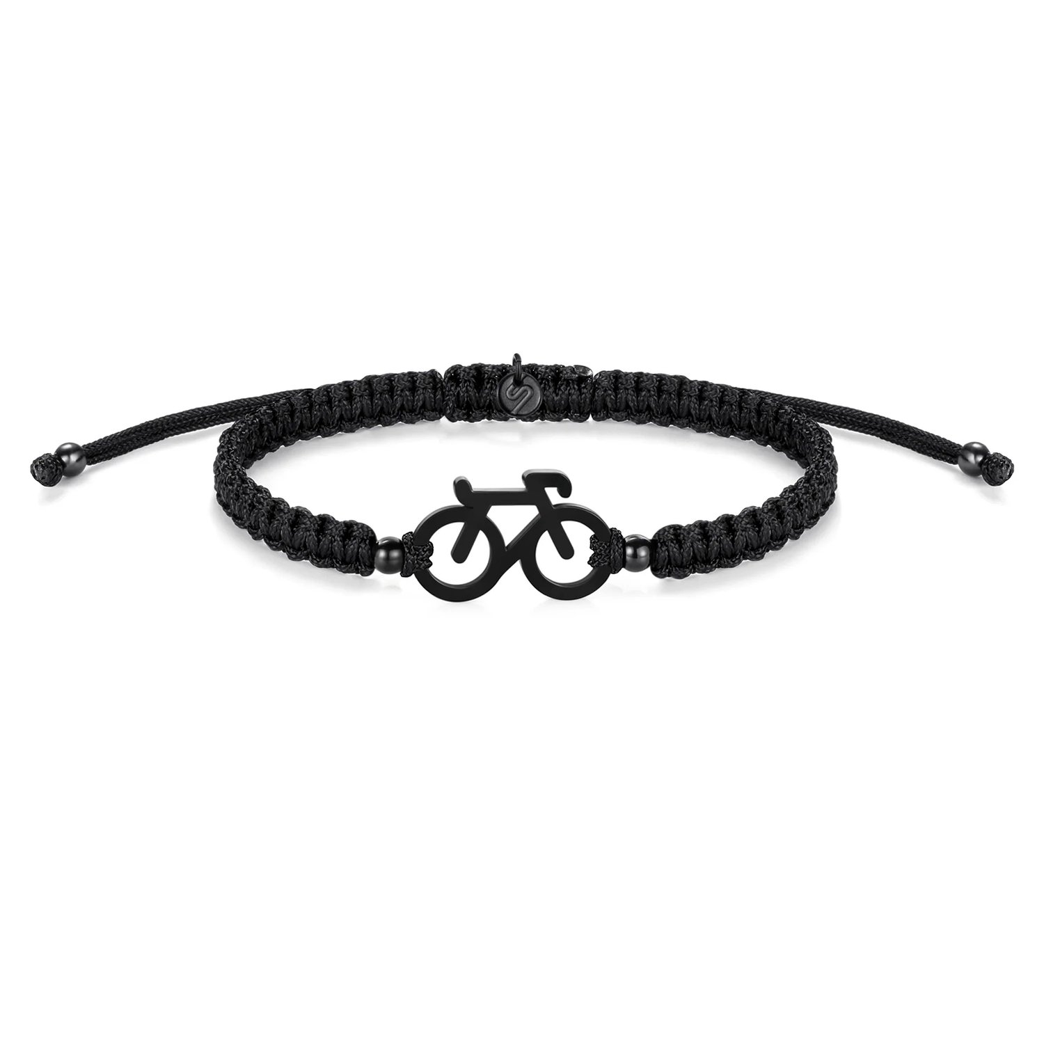 Braided Fiets armbandje Sailbrace (racefiets zwart)