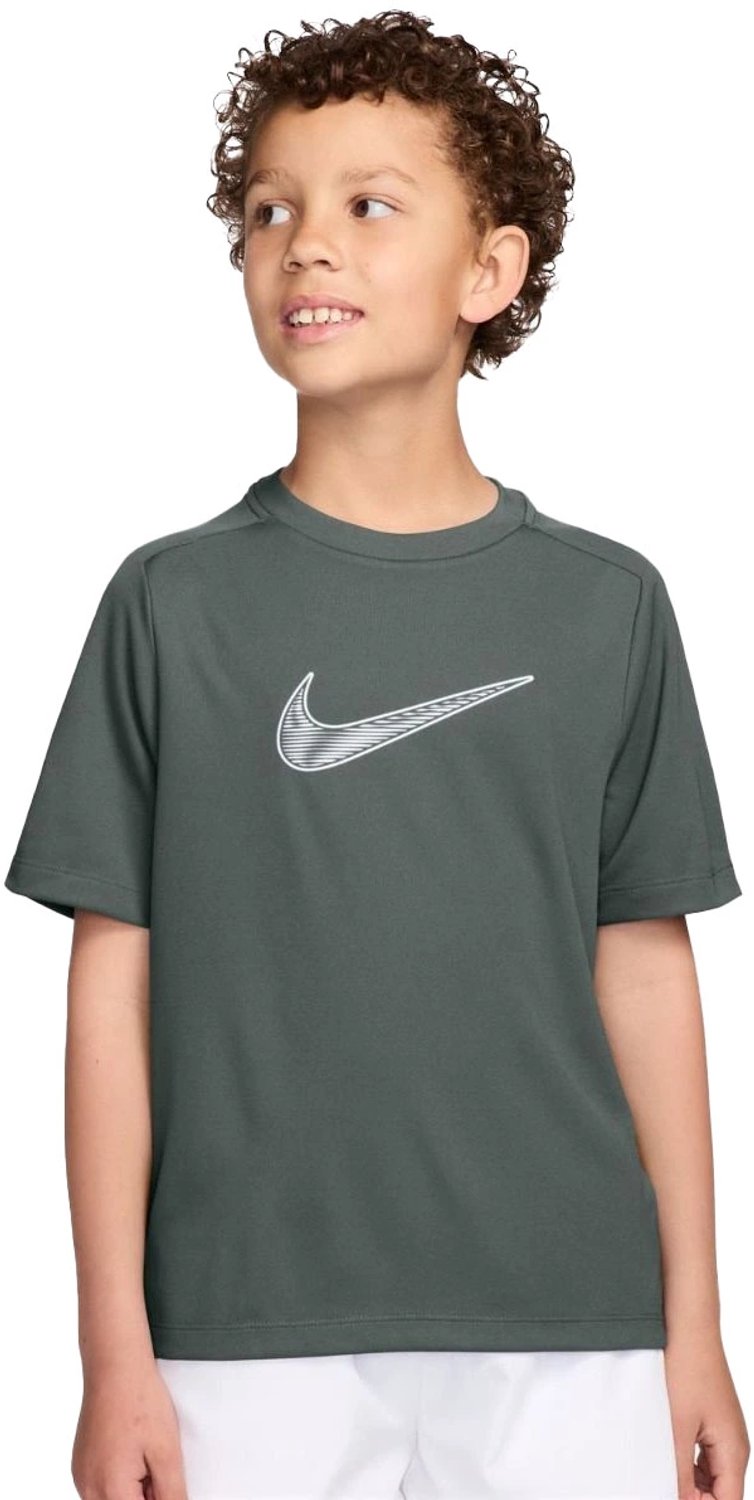 Nike b nk df multi ss top hbr in de kleur . Groen