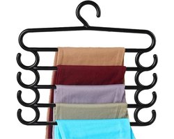 Broekenorganizer - Kastindeling - Kleding opbergen - Vijf lagen - 34 cm breed - Zwart
