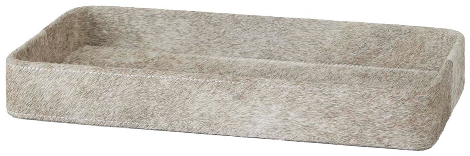 Java Tray Rechthoek Brindle | Lichtgrijs | Faux suede