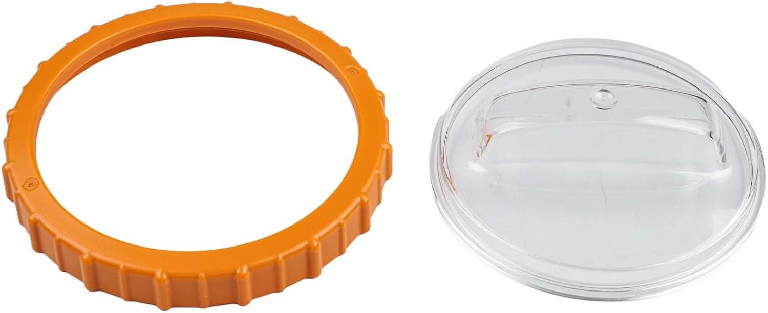 Voorfilterdeksel zanddeksel - 2 stuks - oranje moer - eenvoudig te installeren - Vemera