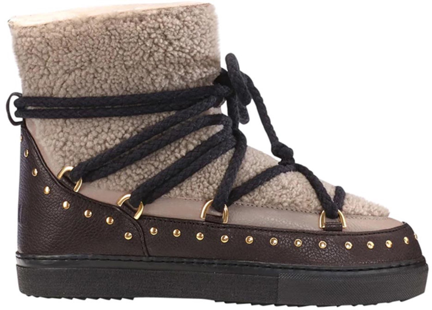 Inuikii Curly Rock Laarzen - Ponyhair - Dames - Grijs - Maat 37