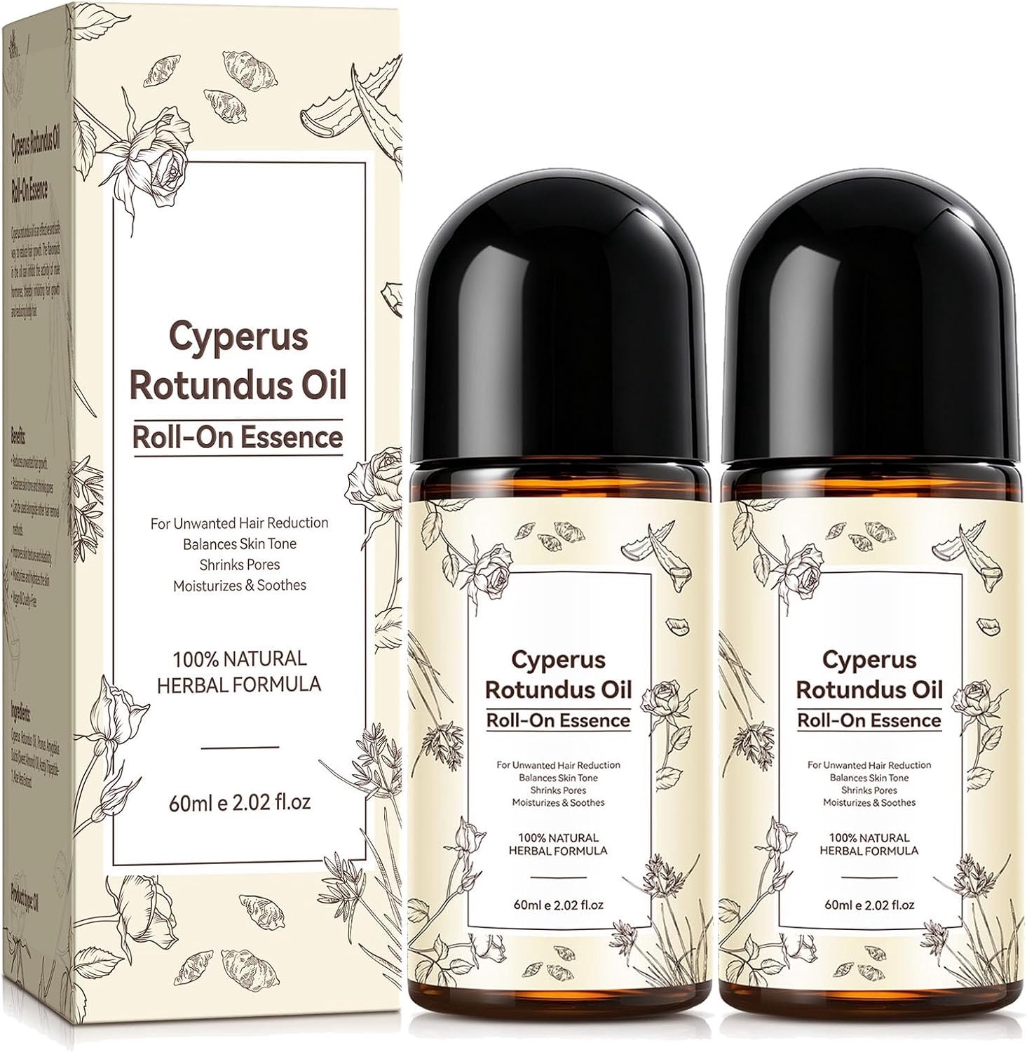 2 PCS cyperus rotundus olie voor haarverwijdering haargroei