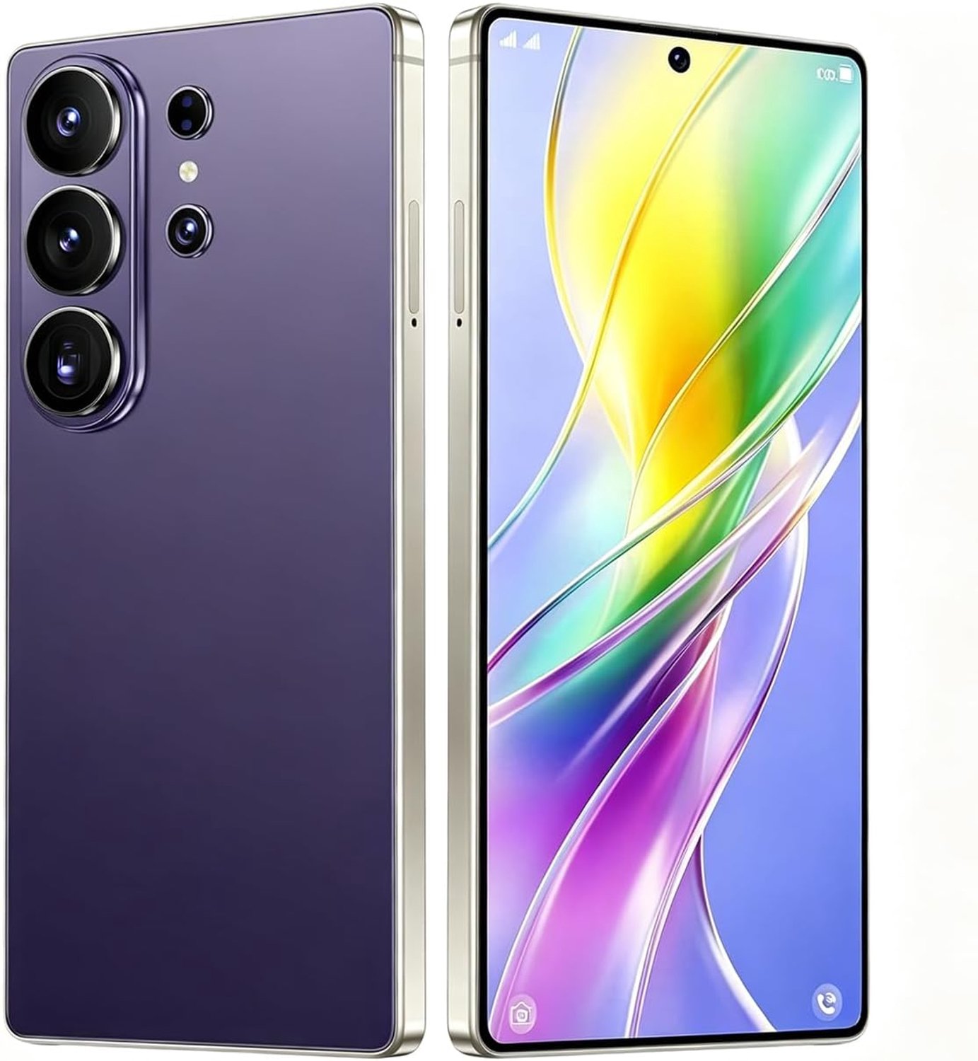 4G smartphone, 16,9 cm (6,6 inch) HD-display, 4 GB + 32 GB, uitbreidbaar tot 256 GB, camera 13 MP + 21 MP, Android 12, gezichtsontgrendeling, wifi/GPS/OTG USB/geïntegreerde stylus (paars)