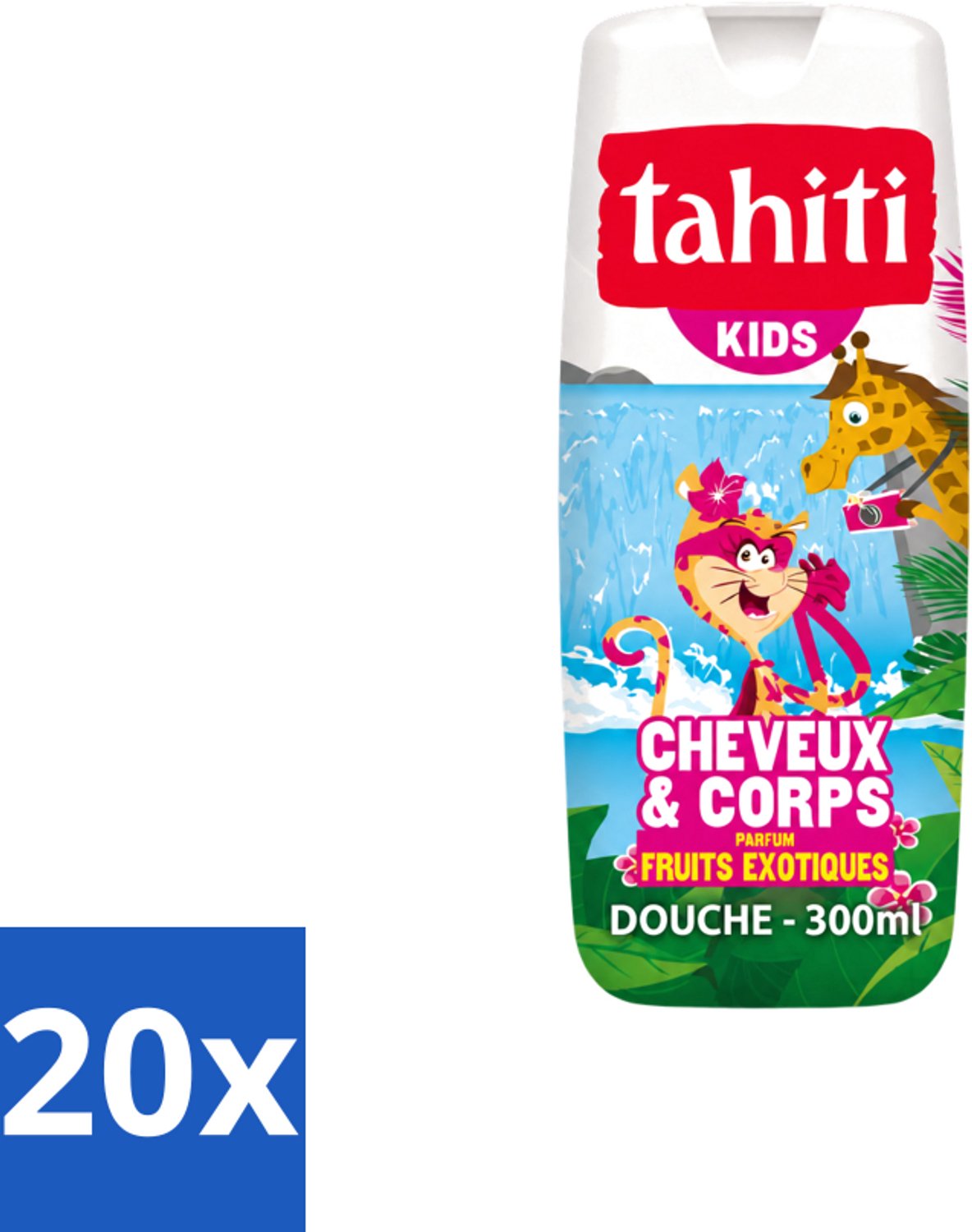 20 x Tahiti – Douchegel – Kids - 300 ml - Voordeelverpakking - 20 stuks
