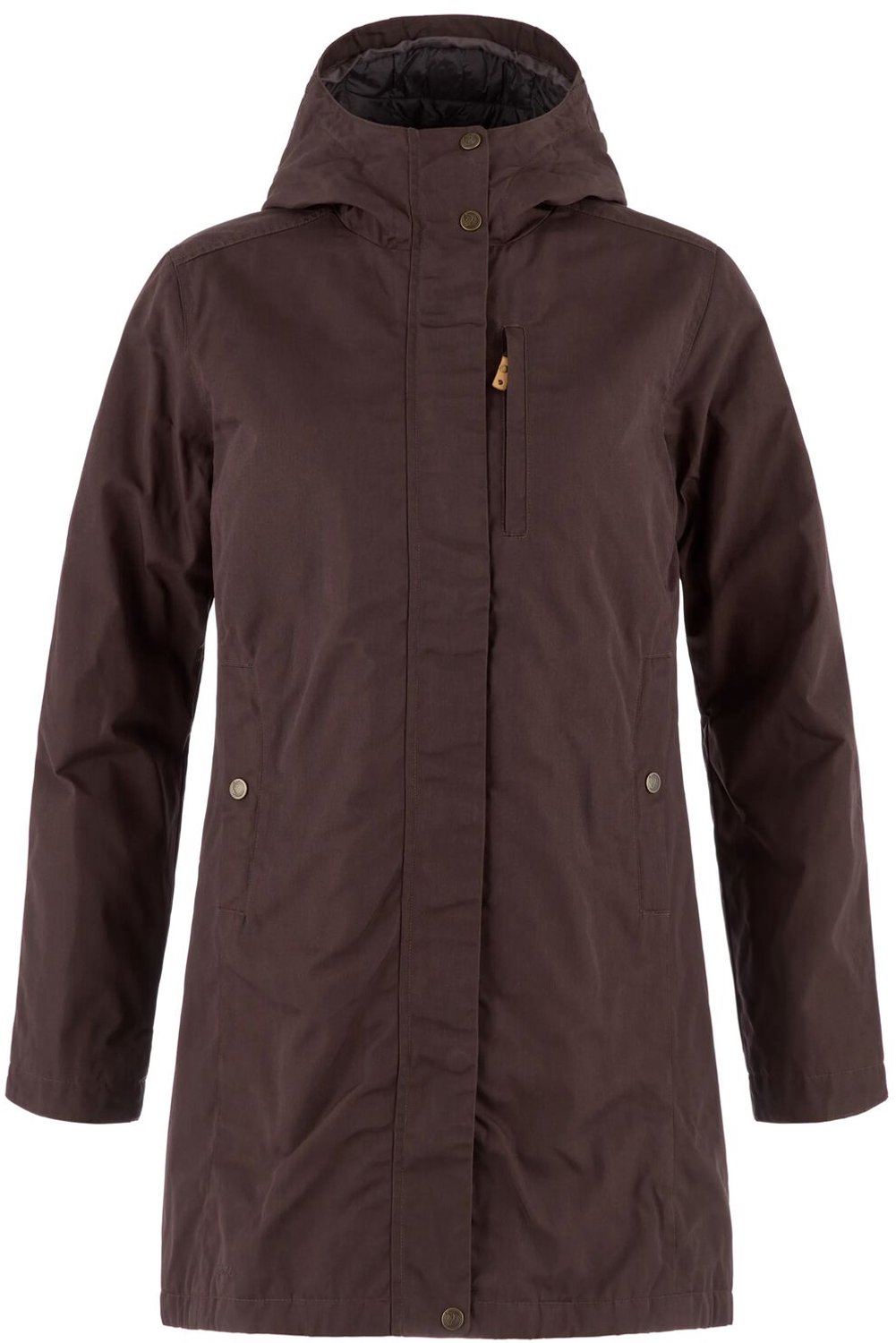 Fjallraven Kiruna Padded Parka Women - Winterjas - Dames - Black Oak - Maat XL