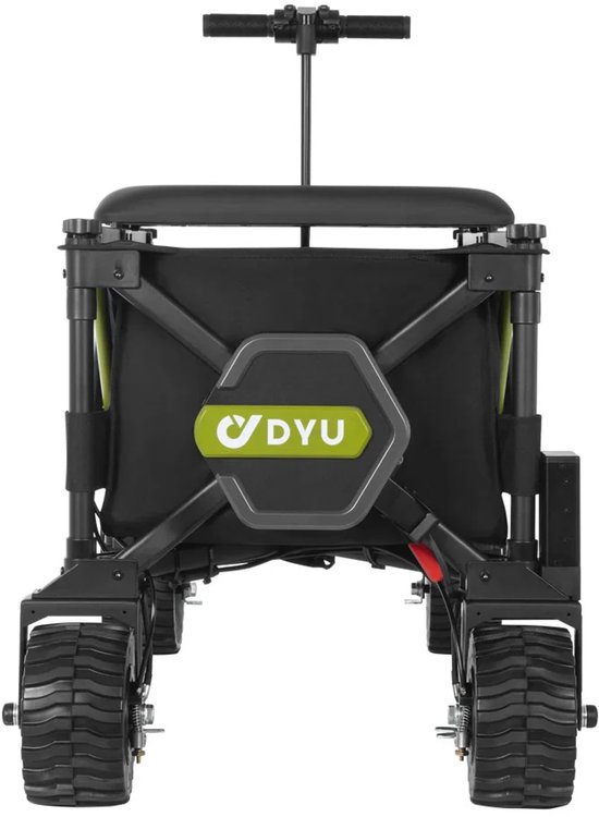 DYU CampX Elektrische Opvouwbare Transportwagen Bolderkar Inclusief ZenX Brake Disc Lock - Zwart - 350 kg Laadvermogen - 1200 W - 183 Liter — afbeelding 4
