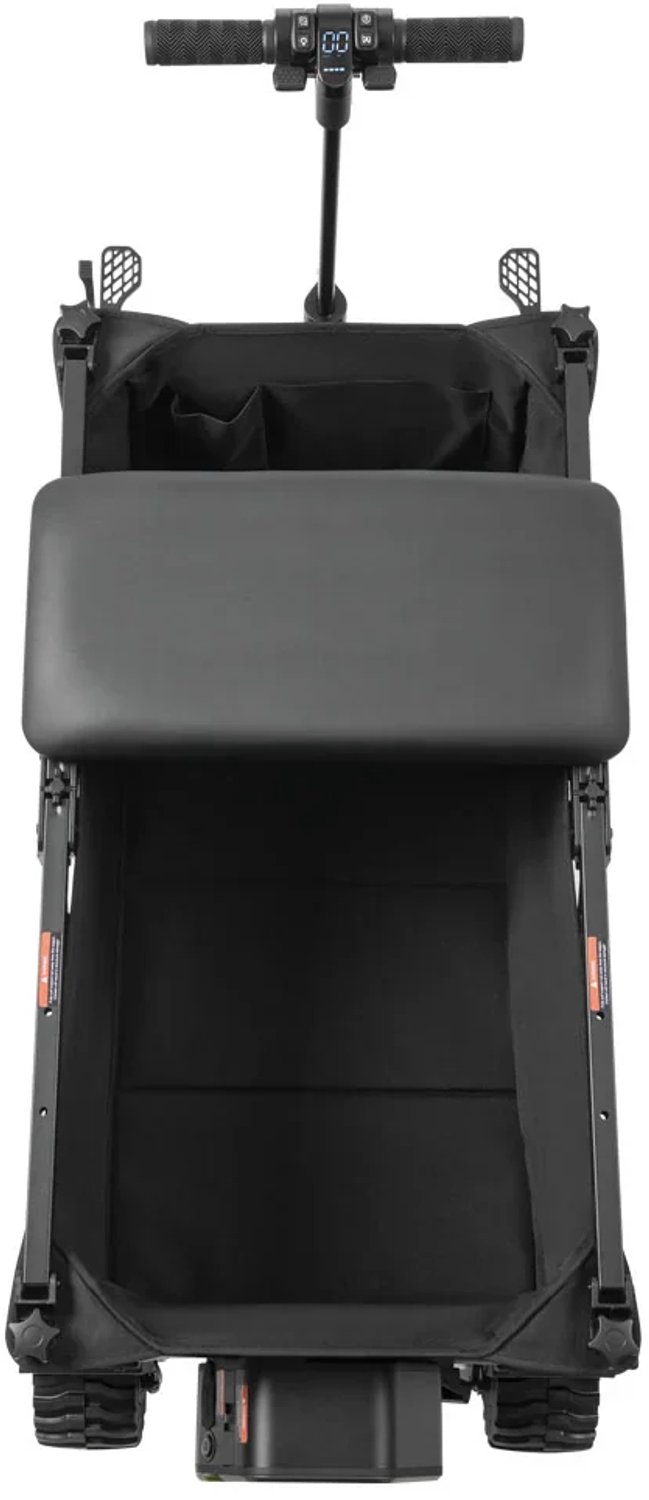 DYU CampX Elektrische Opvouwbare Transportwagen Bolderkar Inclusief ZenX Brake Disc Lock - Zwart - 350 kg Laadvermogen - 1200 W - 183 Liter — afbeelding 3