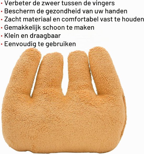 Ondersteunend Kussen voor Vingers en Handen, Revalidatiehulpmiddel voor Vingertraining en Scheiding van Vingers — afbeelding 5