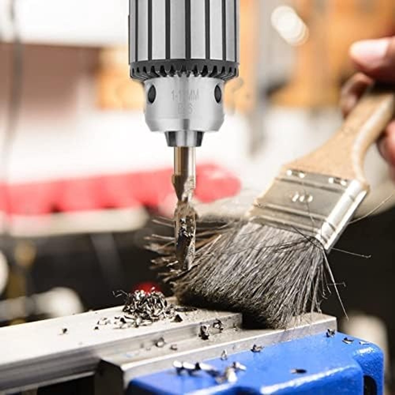 Precisie Boorkop van Tungsten Carbide, 1-13mm Capaciteit, Sleuteltype voor Mini Draaibank, Ideaal voor Centreren, Boren en Tappen