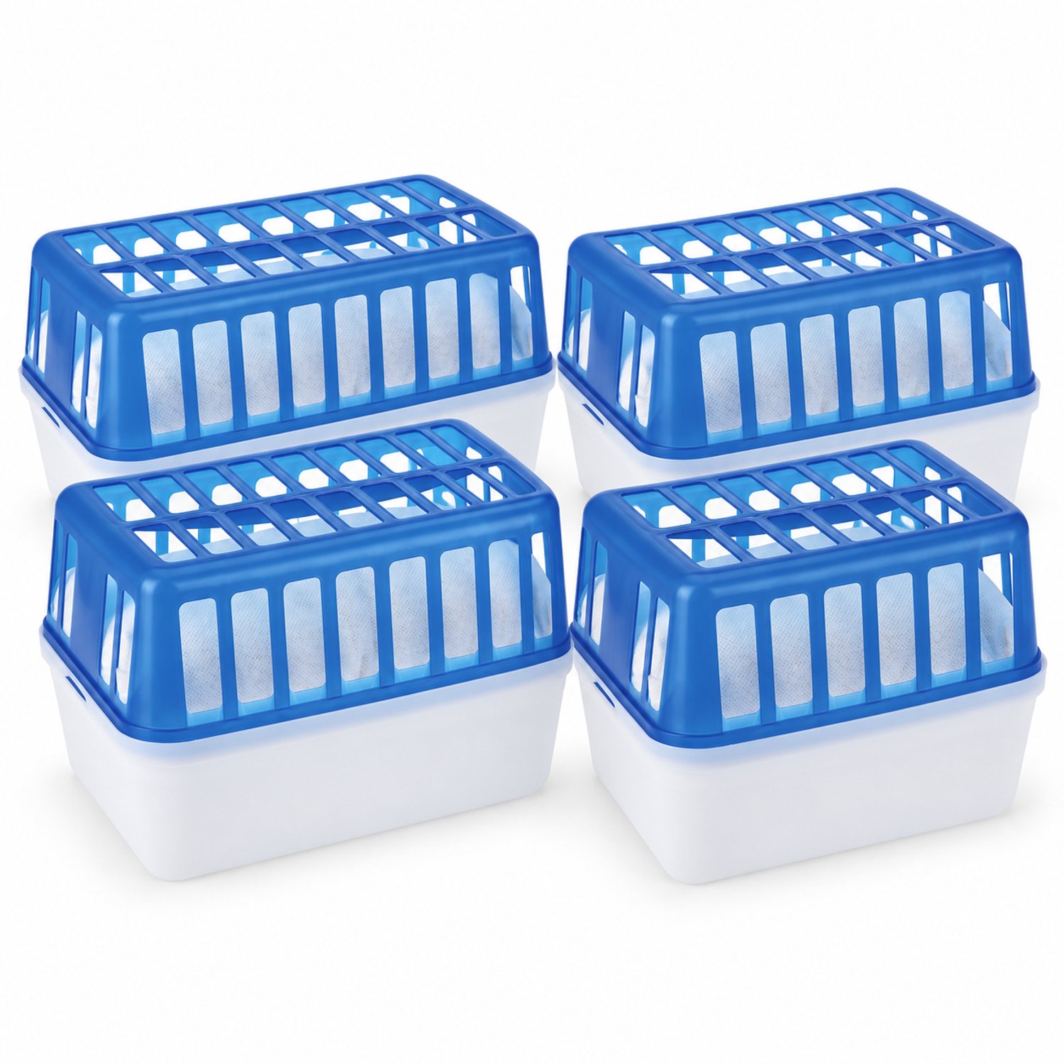 Vochtopnemer XL 1,8 liter - Set van 4 - Inclusief 8 x 900 g vulling