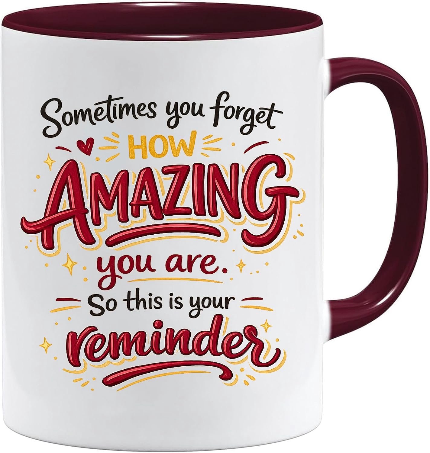 Vriendschapscadeaus voor vrouwen | How Amazing You are Reminder koffiekop | Motiverende theekop voor vriend, bedankcadeau, schattige mok, grote koffiemok