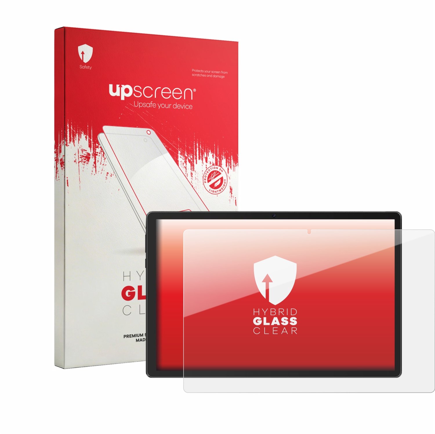 upscreen - Screenprotector voor Gleeso Tablet 10.1" - Folie Beschermfolie Beschermglas transparant