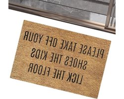 Grappige deurmat - Welkomstmat voor buiten - Vrolijke entree - Antislip achterkant - 40 x 60 cm - Meerkleurig
