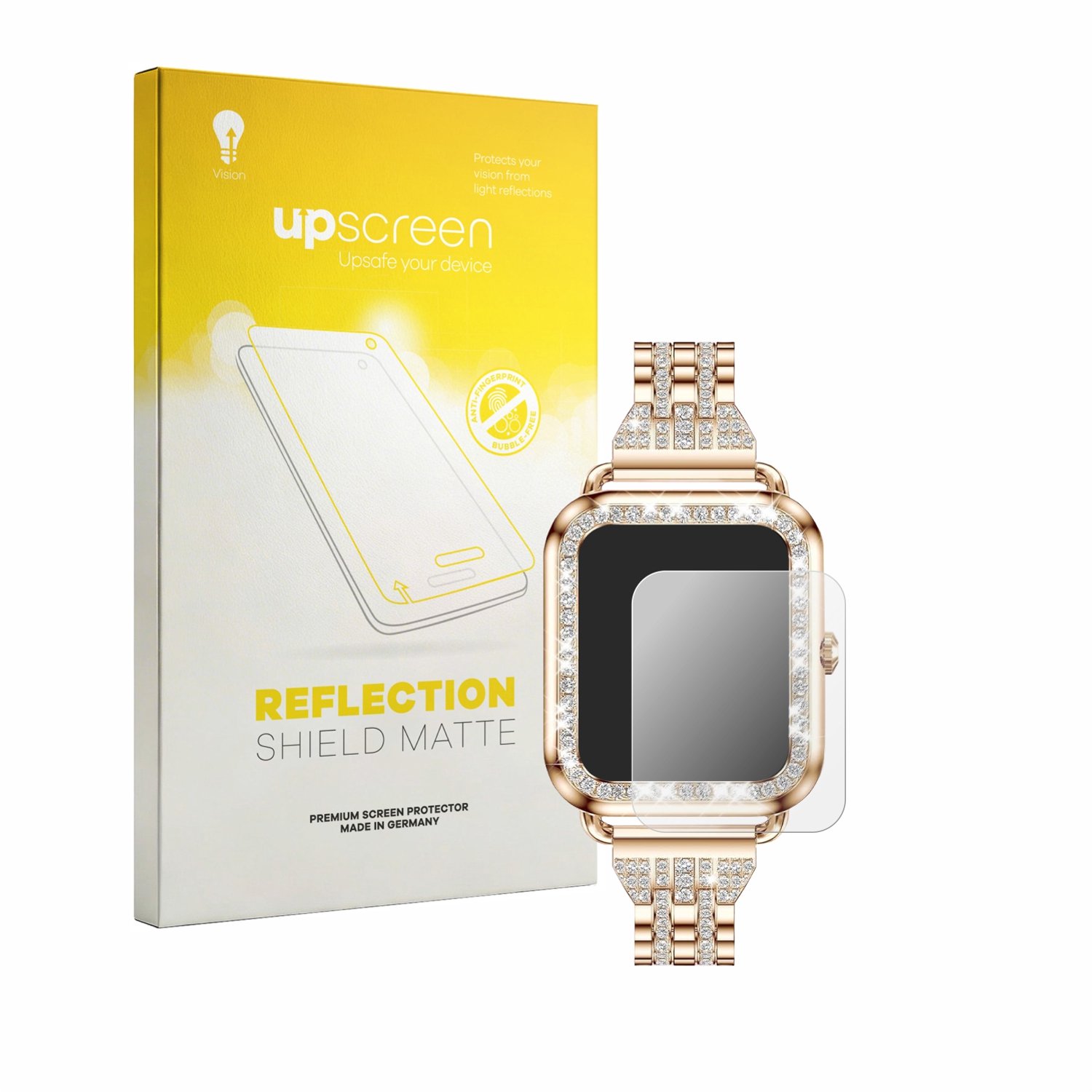 upscreen - Screenprotector voor fitonyo Smartwatch 1.29" - Folie Beschermfolie anti glare matte