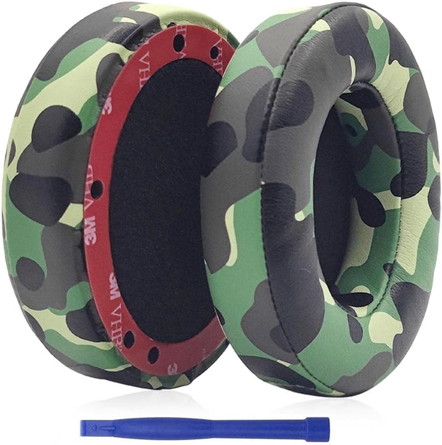Vervangende Oorkussens voor Studio 3 en Studio 2 Hoofdtelefoons - Geheugen Schuim en Kunstleer, Comfortabele Oorkussens in Army Green