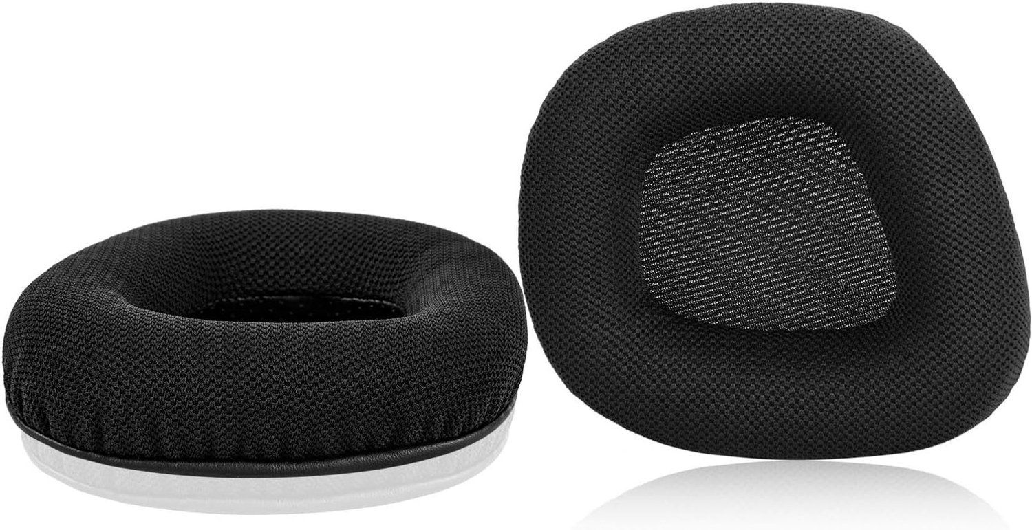 Vervangende Oorkussens van Geheugenfoam en Mesh voor Gaming Headsets - Zwart, Comfortabel en Ademend