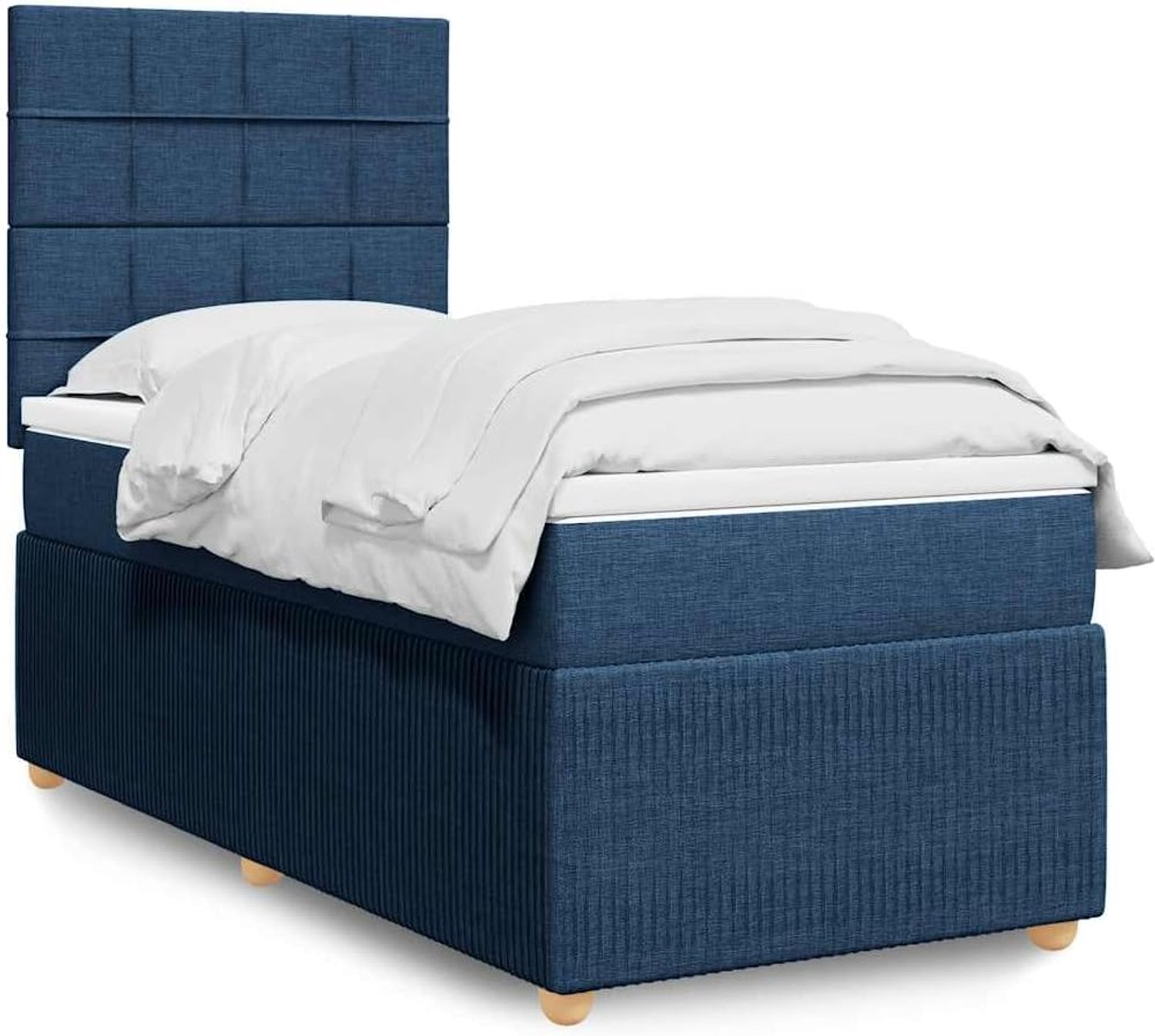 Pocketveringmatras Blauw 80x200 cm