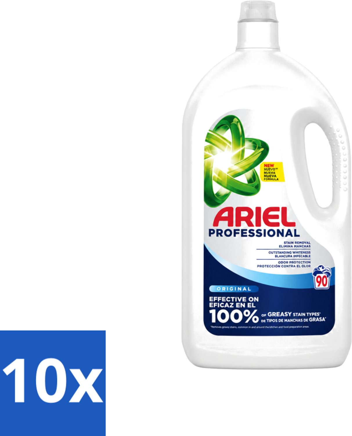 10 x Ariel – Vloeibaar Wasmiddel – Professional Regular - 90 wasbeurten - 4,05 L - Voordeelverpakking - 10 stuks
