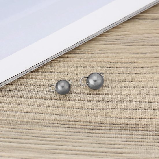 12x Tungsten Cheburashka Visloodjes 1G/1.5G - Zilver/Zwart/Helder — afbeelding 4