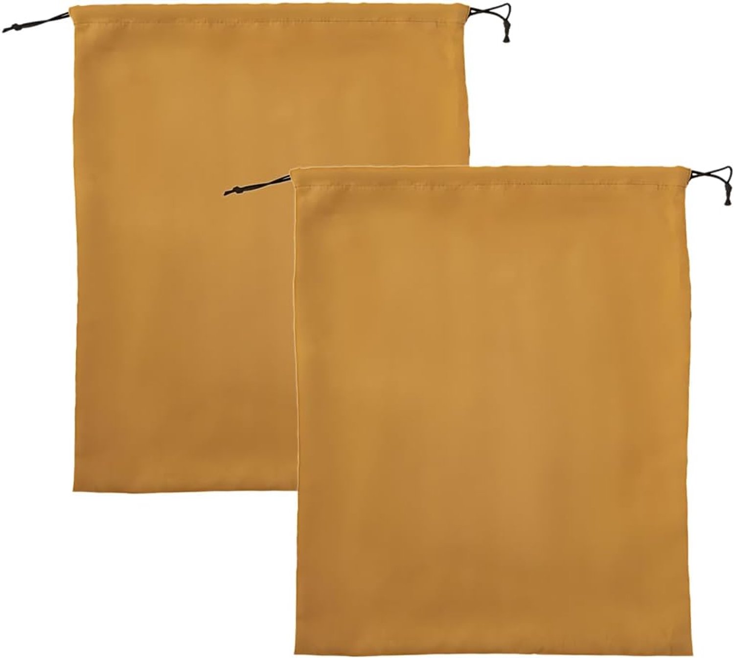 Stofzakken van suède, 2 stuks, 40 x 50 cm, stofbescherming van zijde, met trekkoord, voor schoenen voor leren tassen, voorkomt oxidatie, bruin